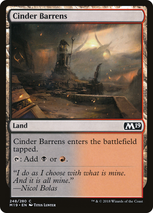 Cinder Barrens (M19-248) (Foil)