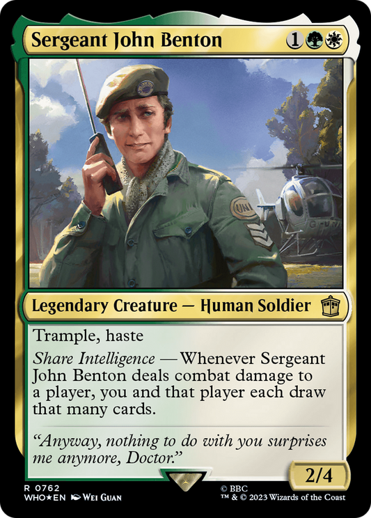 Sergeant John Benton (WHO-762) (Surge Foil)