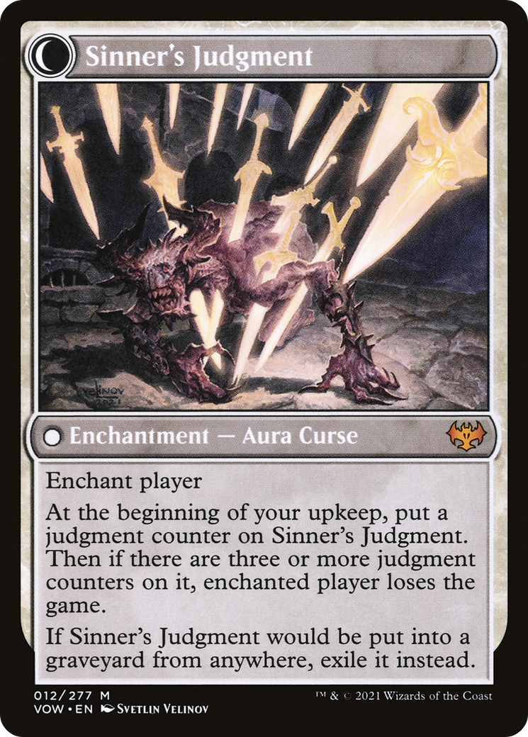 Faithbound Judge // Sinner's Judgment (VOW-012) (Foil)
