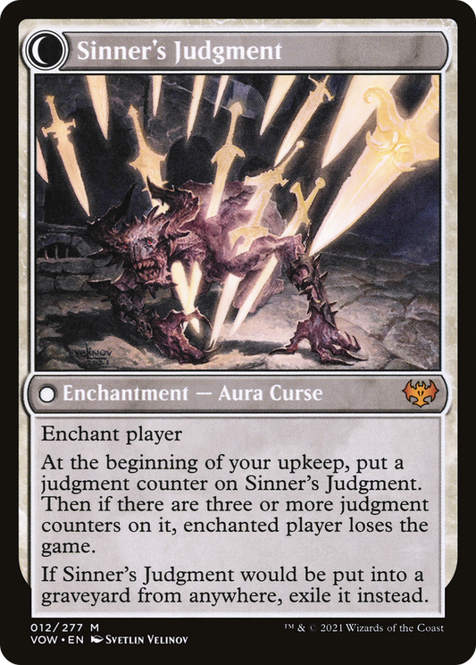Faithbound Judge // Sinner's Judgment (VOW-012) (Foil)