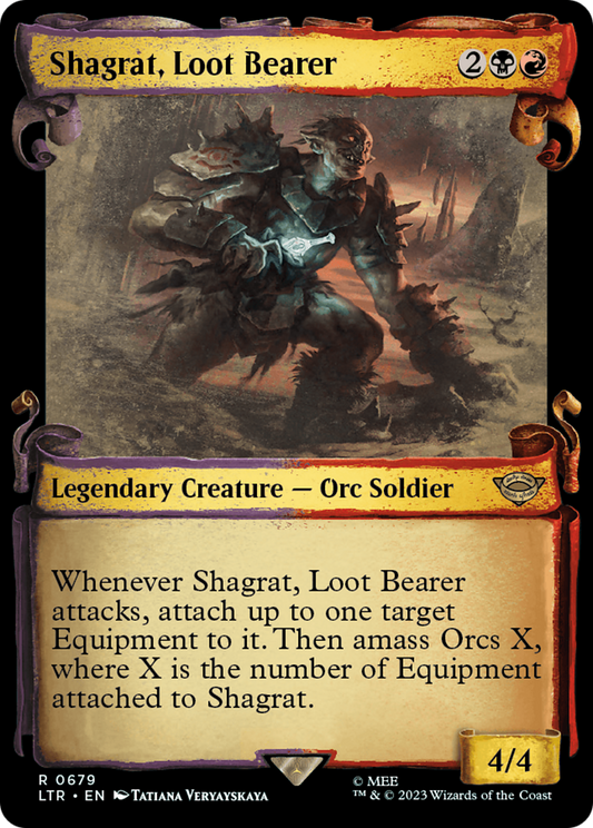 Shagrat, Loot Bearer (LTR-679) (Showcase) (Scroll) (Foil)