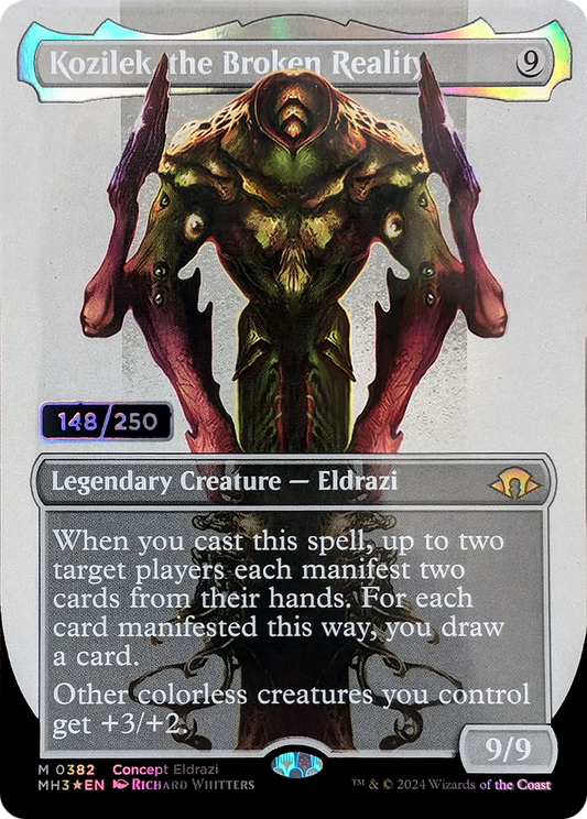 Kozilek, the Broken Reality (MH3-382Z) (Borderless) (Foil) (Serialized)