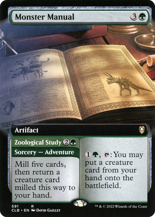 Monster Manual // Zoological Study (CLB-591) (Extended Art) (Foil)