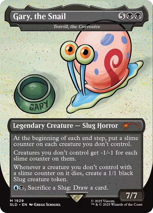 Gary, the Snail / Toxrill, the Corrosive (SLD-1929) (Borderless)