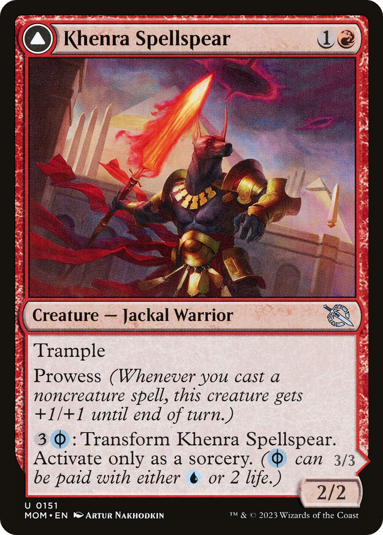 Khenra Spellspear // Gitaxian Spellstalker (MOM-151) (Foil)