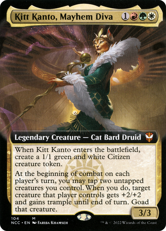 Kitt Kanto, Mayhem Diva (NCC-104) (Extended Art) (Foil)
