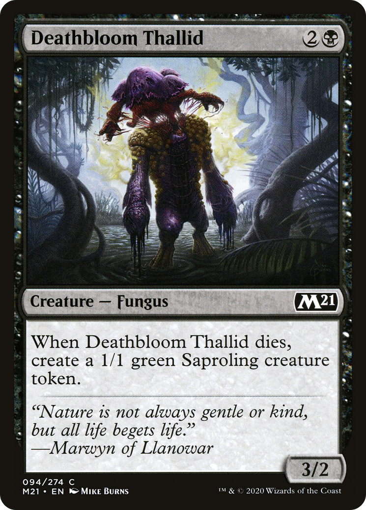 Deathbloom Thallid (M21-094) (Foil)