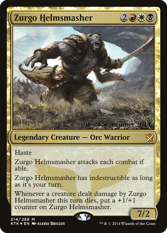 Zurgo Helmsmasher (PRE-214S) (Foil)