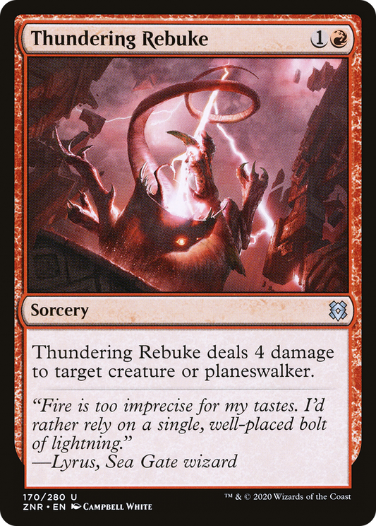 Thundering Rebuke (ZNR-170) (Foil)
