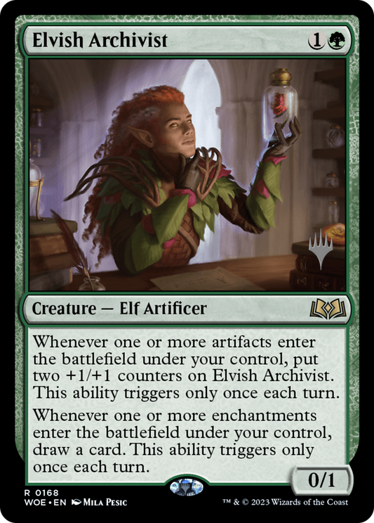 Elvish Archivist (PPWOE-168P) (Foil)