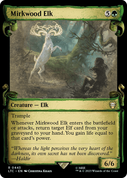 Mirkwood Elk (LTC-443) (Showcase) (Scroll) (Foil)