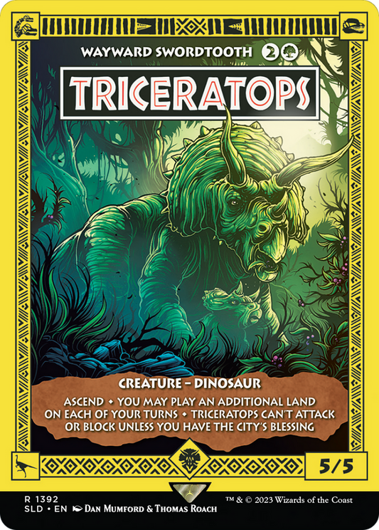 Triceratops / Wayward Swordtooth (SLD-1392) (Borderless)