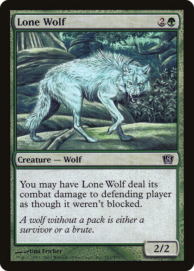 Lone Wolf (8ED-262★) (Foil)