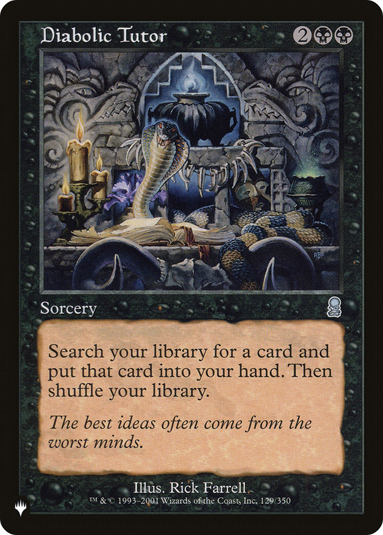 Diabolic Tutor (LIST-ODY-129)