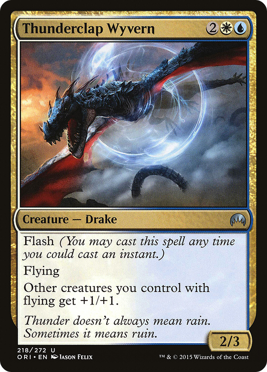 Thunderclap Wyvern (ORI-218) (Foil)