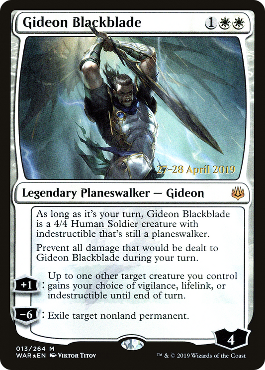 Gideon Blackblade (PRE-13S) (Foil)