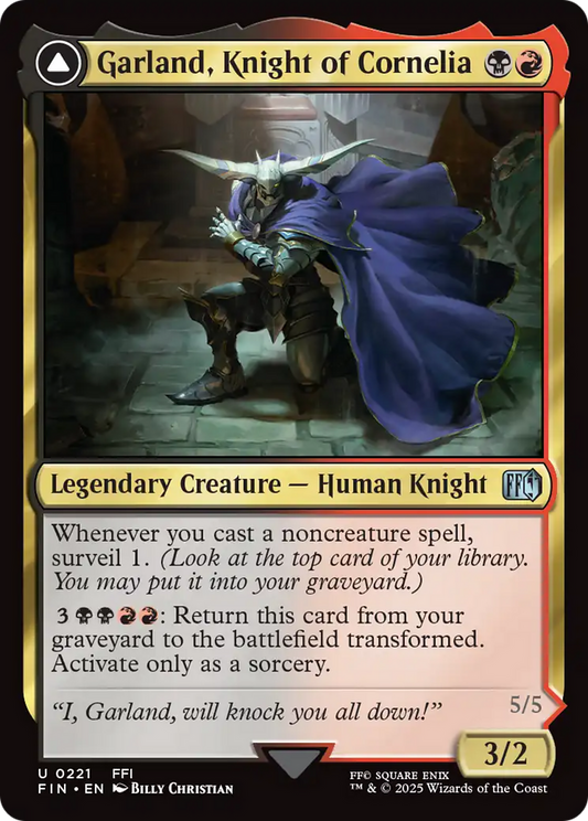 Garland, Knight of Cornelia // Chaos, the Endless (FIN-221)