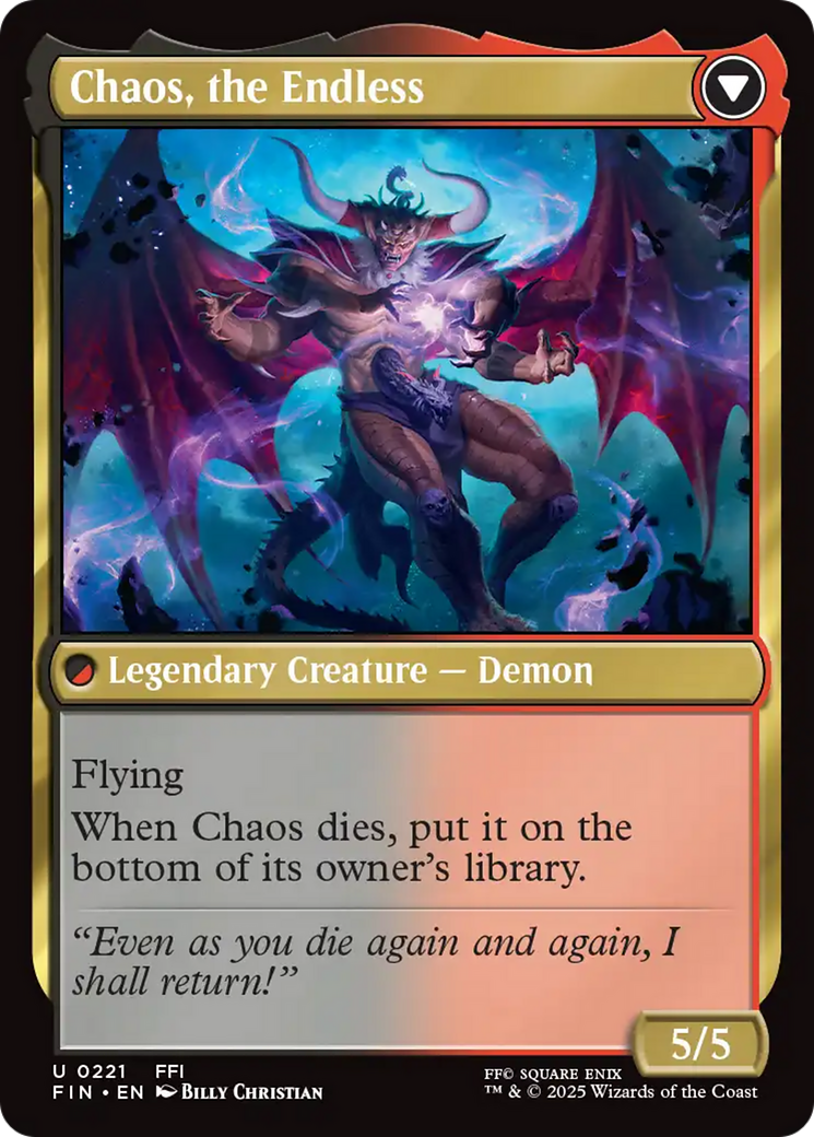 Garland, Knight of Cornelia // Chaos, the Endless (FIN-221) (Foil)