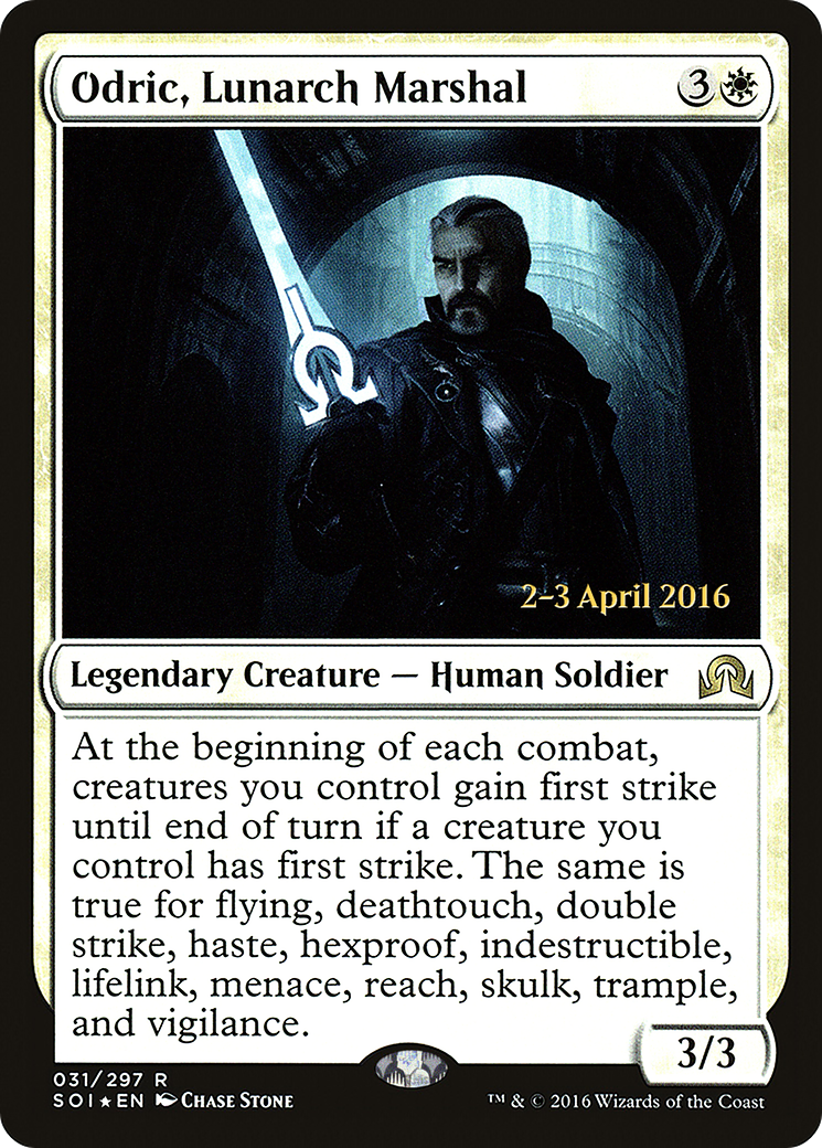 Odric, Lunarch Marshal (PRE-31S) (Foil)