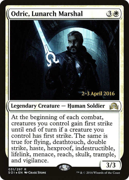 Odric, Lunarch Marshal (PRE-31S) (Foil)