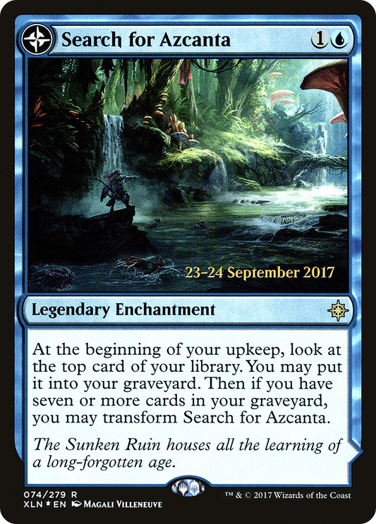 Search for Azcanta // Azcanta, the Sunken Ruin (PRE-74S) (Foil)