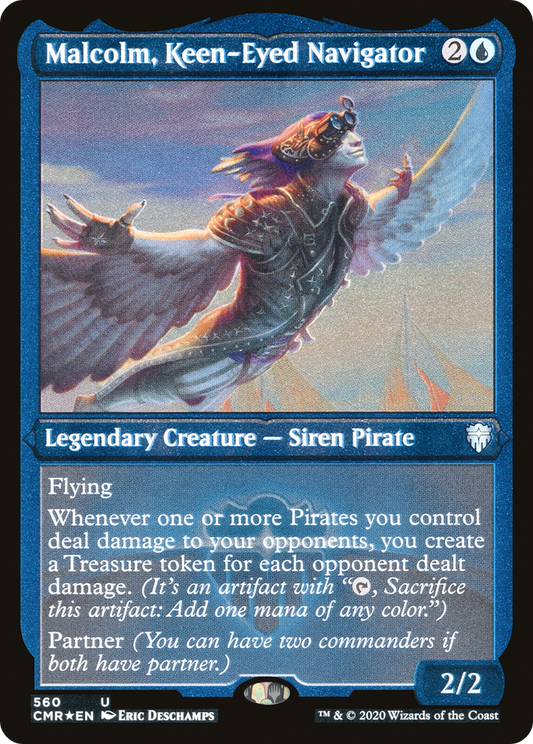 Malcolm, Keen-Eyed Navigator (CMR-560) (Etched Foil)