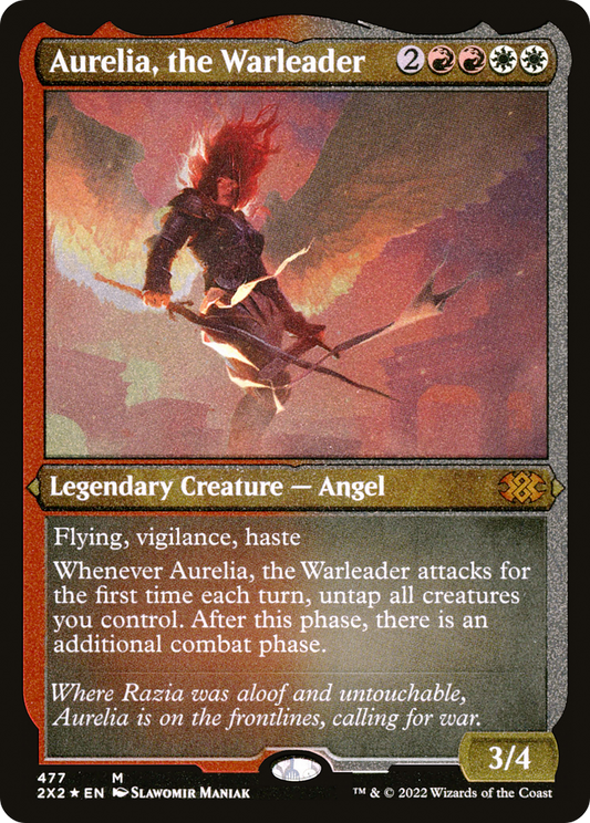 Aurelia, the Warleader (2X2-477) (Etched Foil)