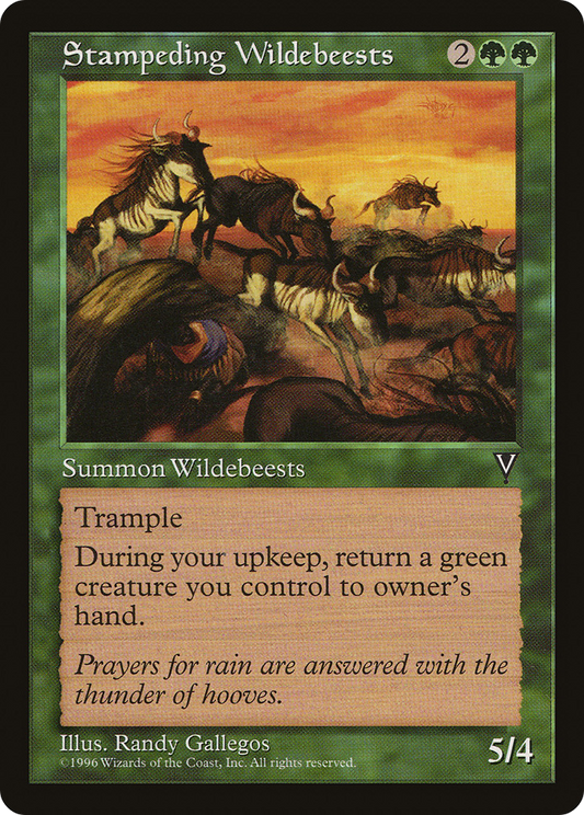 Stampeding Wildebeests (VIS-121)