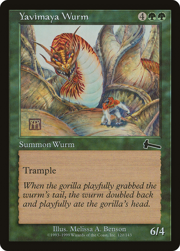 Yavimaya Wurm (ULG-120) (Foil)
