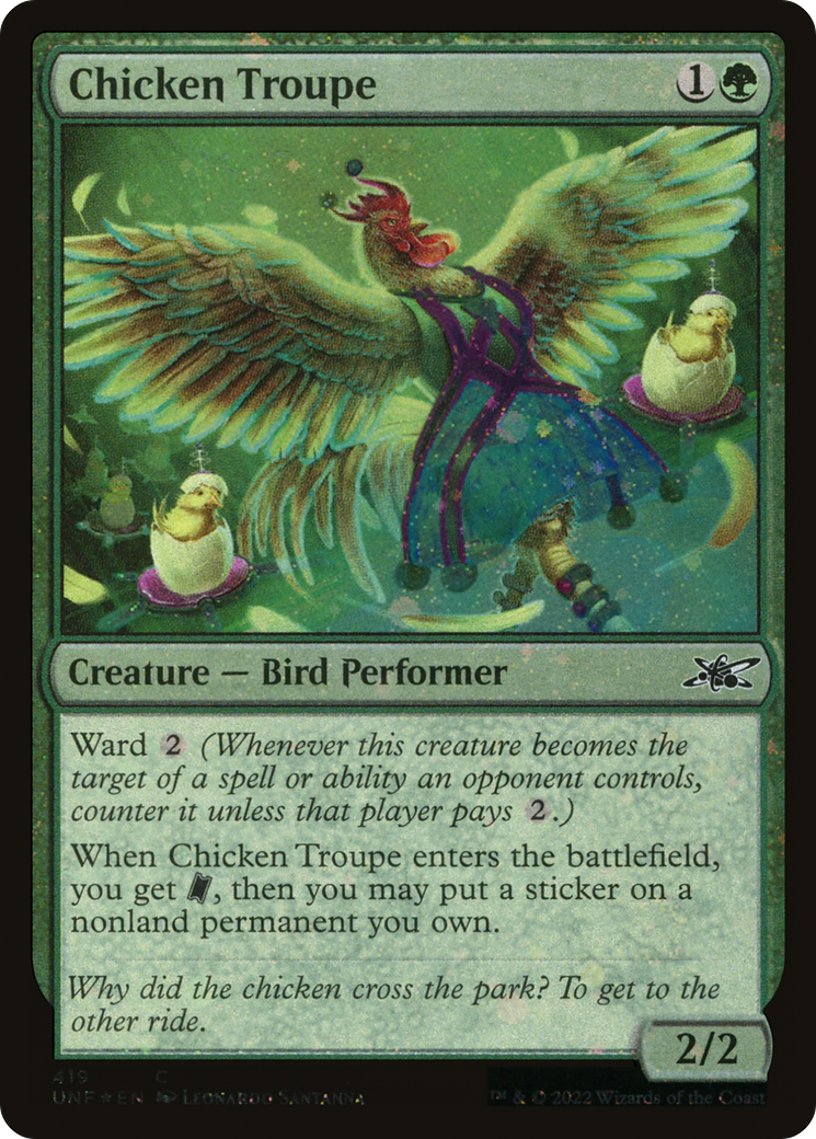 Chicken Troupe (UNF-419) (Galaxy Foil)