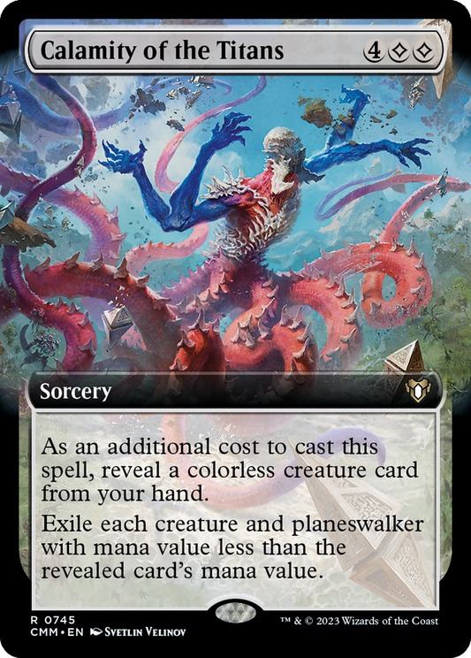 Calamity of the Titans (CMM-745) (Extended Art) (Foil)