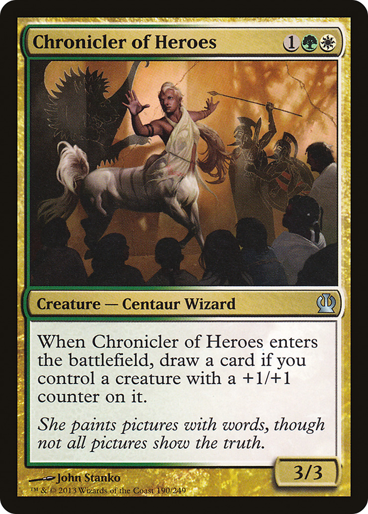 Chronicler of Heroes (THS-190) (Foil)