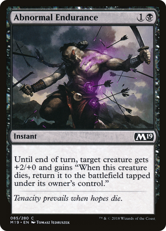 Abnormal Endurance (M19-085)