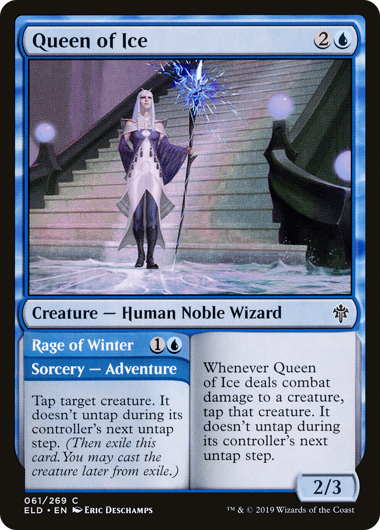 Queen of Ice // Rage of Winter (ELD-061) (Foil)