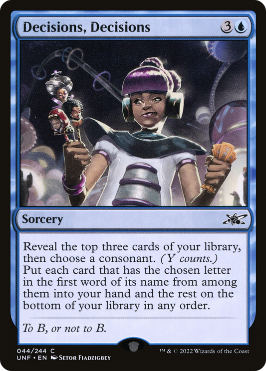 Decisions, Decisions (UNF-044) (Foil)