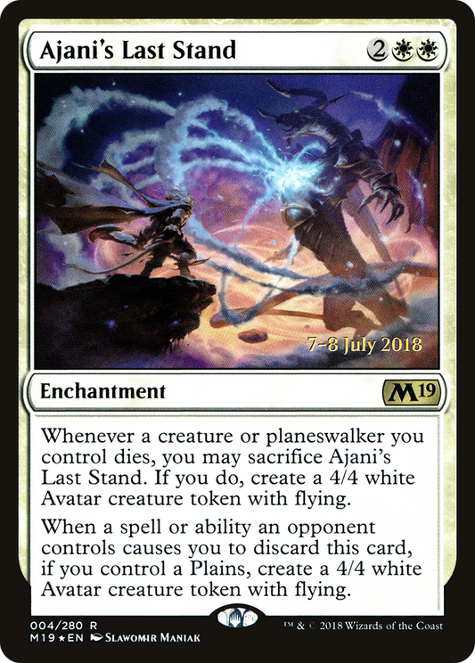 Ajani's Last Stand (PRE-04S) (Foil)