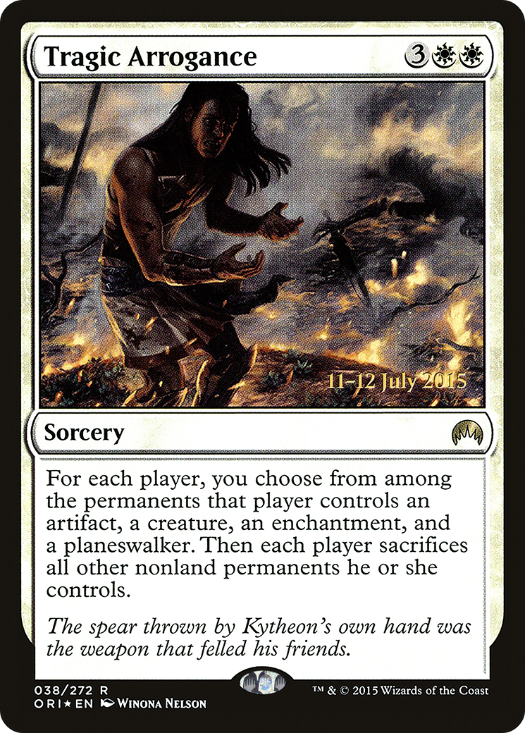 Tragic Arrogance (PRE-38S) (Foil)