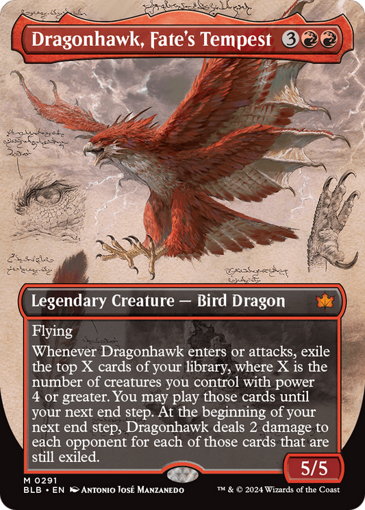 Dragonhawk, Fate's Tempest (BLB-291) (Showcase) (Borderless)