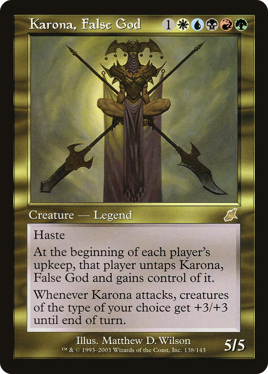 Karona, False God (SCG-138) (Foil)