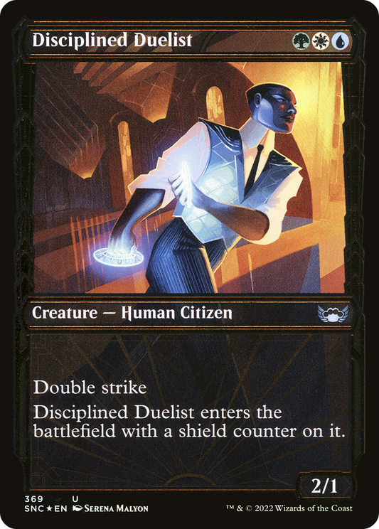 Disciplined Duelist (SNC-369) (Showcase) (Gilded Foil)