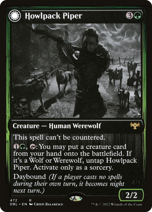 Howlpack Piper // Wildsong Howler (DBL-472) (Foil)