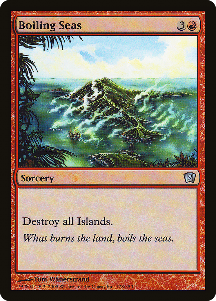 Boiling Seas (9ED-178★) (Foil)
