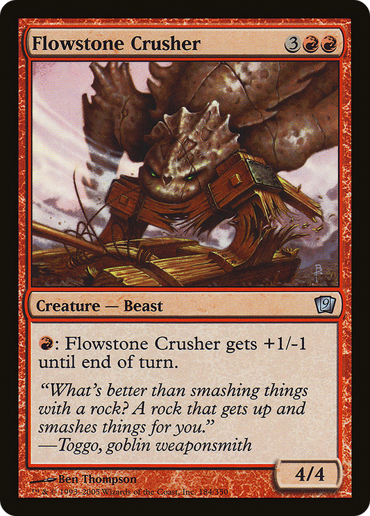 Flowstone Crusher (9ED-184★) (Foil)