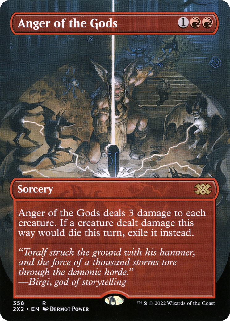 Anger of the Gods (2X2-358) (Borderless) (Foil)