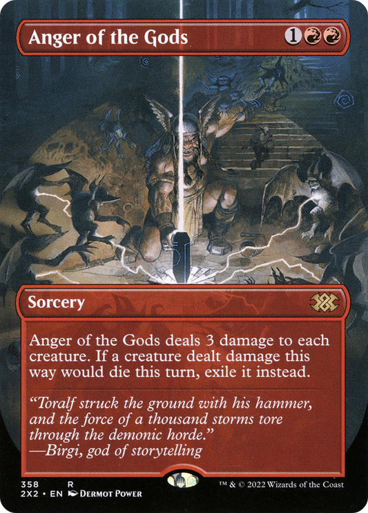 Anger of the Gods (2X2-358) (Borderless) (Foil)