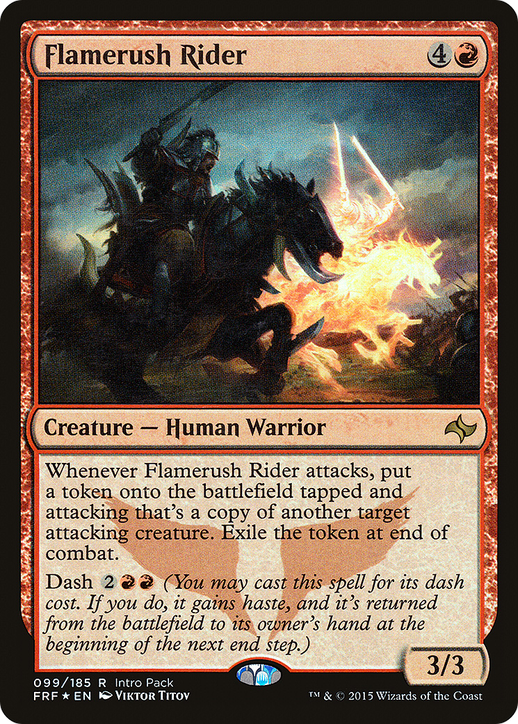 Flamerush Rider (UMP-099) (Foil)