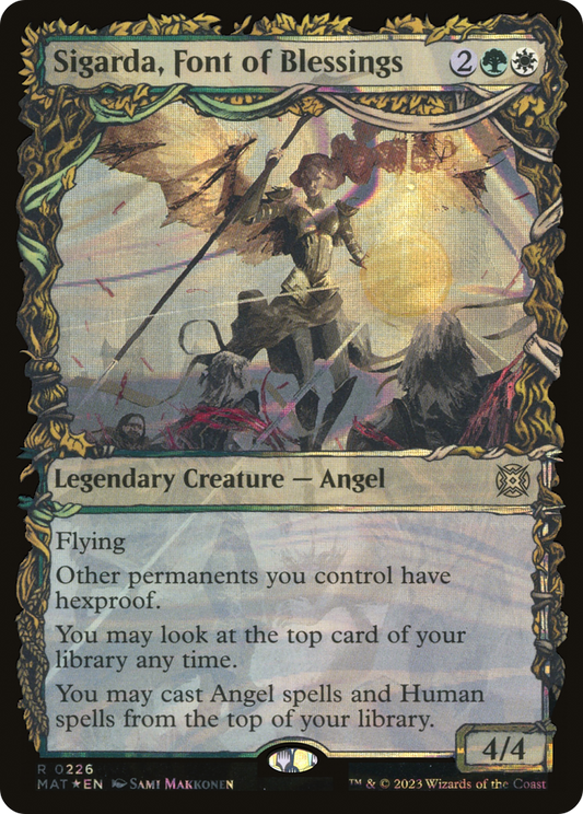 Sigarda, Font of Blessings (MAT-226) (Showcase) (Halo) (Foil)