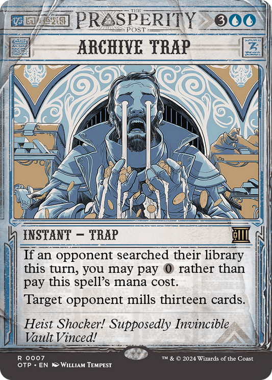 Archive Trap (OTP-007) (Showcase) (Borderless) (Foil)
