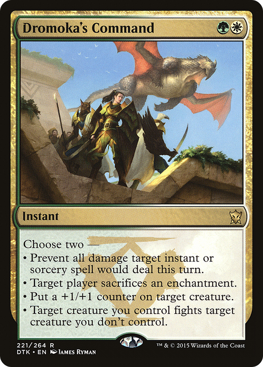 Dromoka's Command (DTK-221) (Foil)