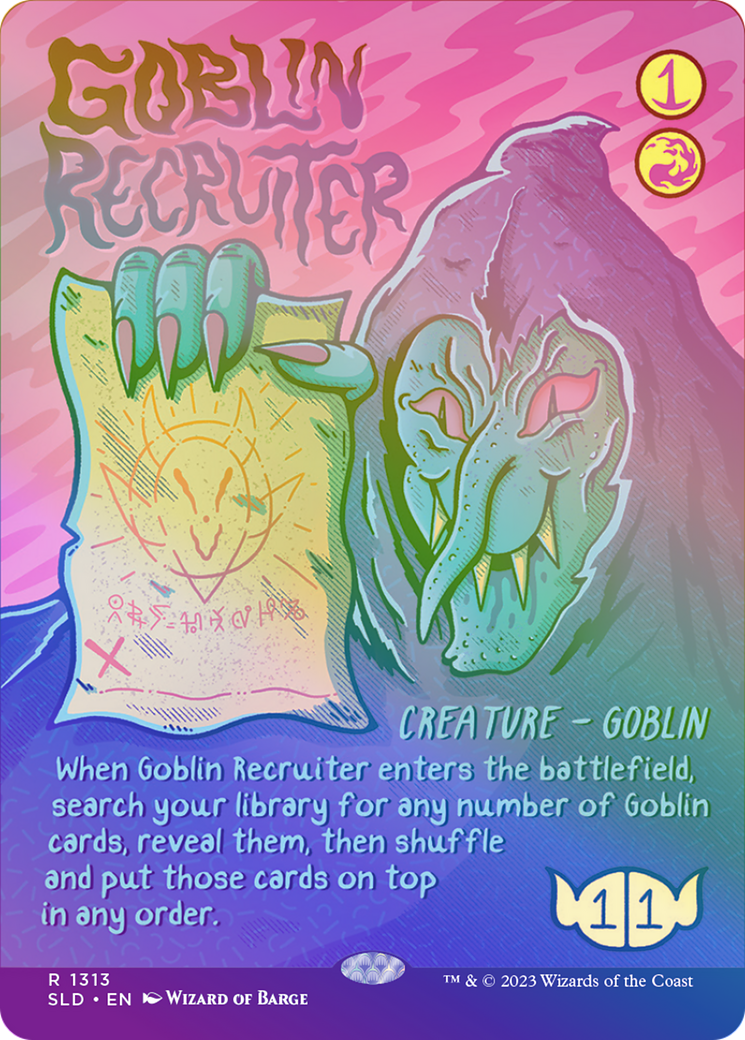 Goblin Recruiter (SLD-1313★) (Borderless) (Foil)